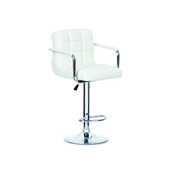 Bossy Viral Stool White with Chrome Base