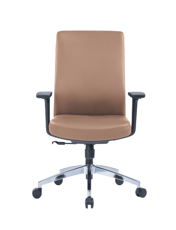 Dimgo Low Back PU Leather Designer Brown Executive Chair