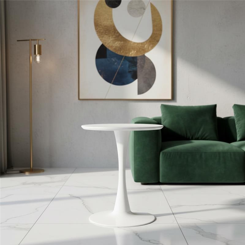 Mizo Round Coffee Table White