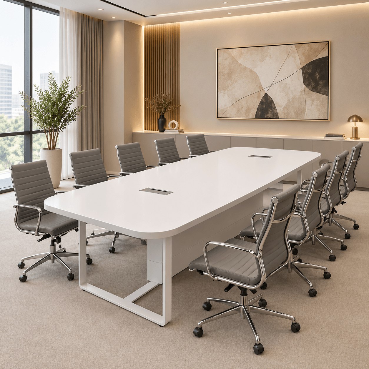 Magist Meeting Table, White color