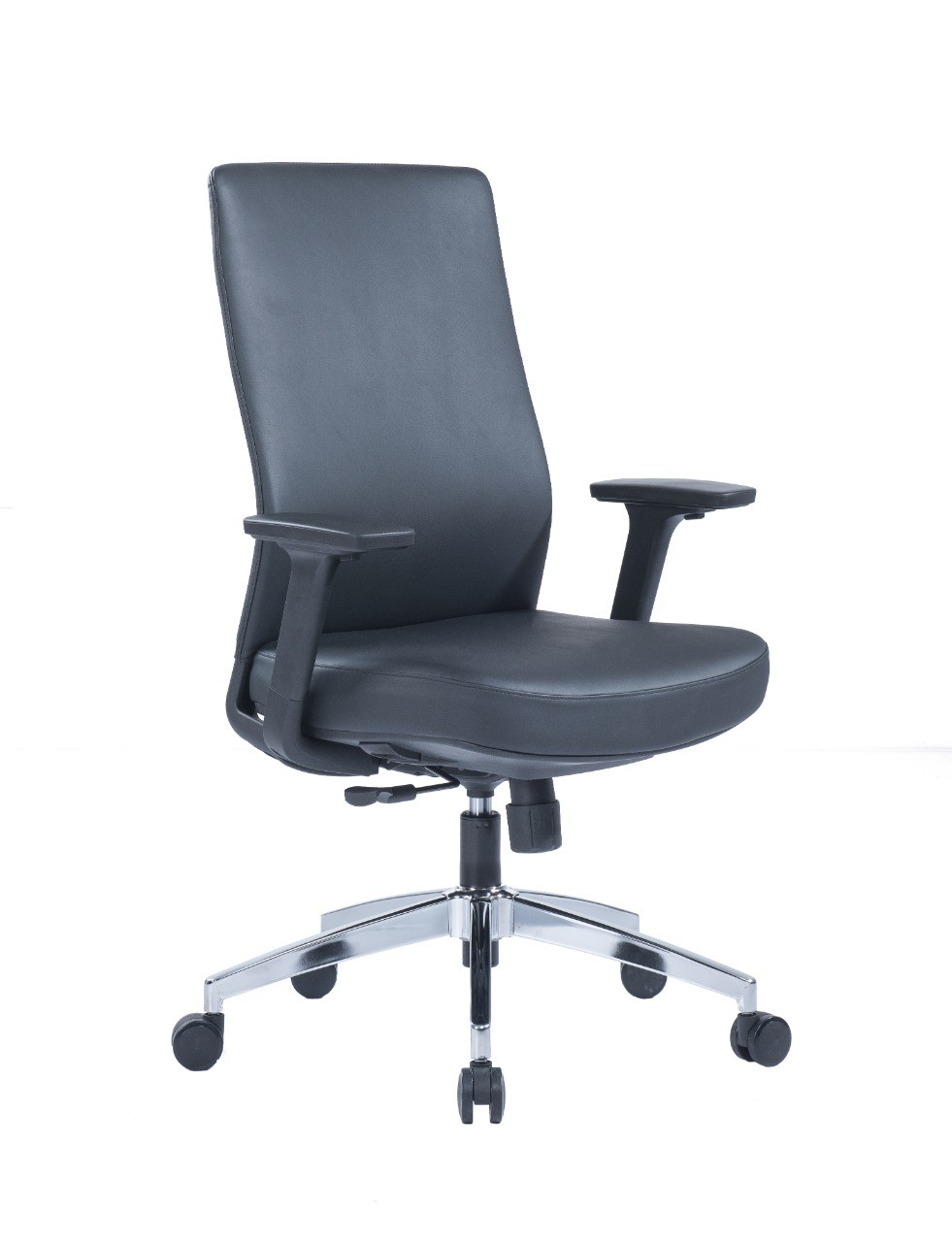 Dimgo Low Back PU Leather Designer Black Executive Chair