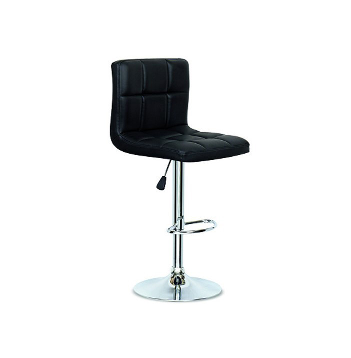Bossy Stool Black with Chrome Base