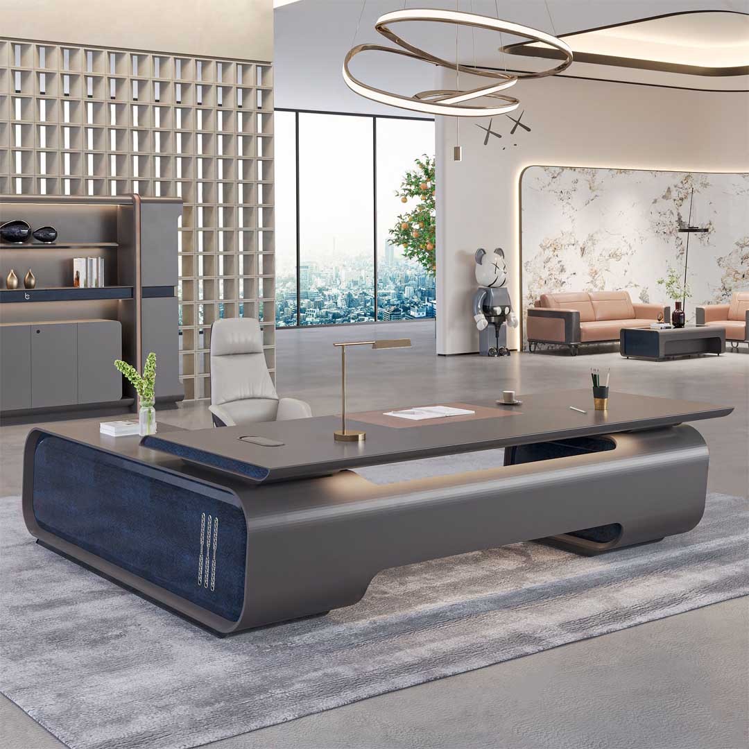 Birhaan Series Luxury L-Shape Executive Office Desk