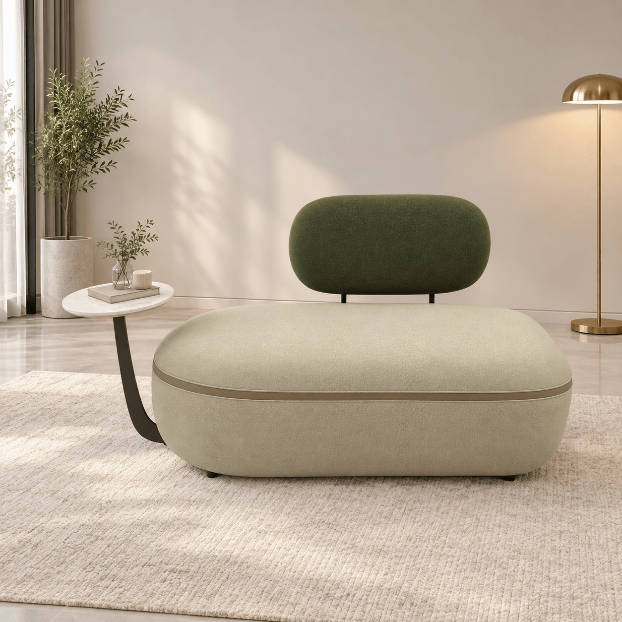 Xeron Lounge Sofa with Integrated Coffee Table