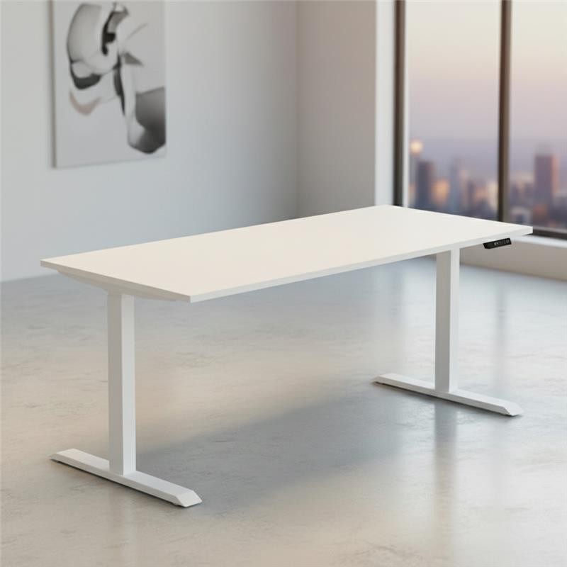 Bugal Pro Series Dual Motor Height Adjustable Desks (White + White)
