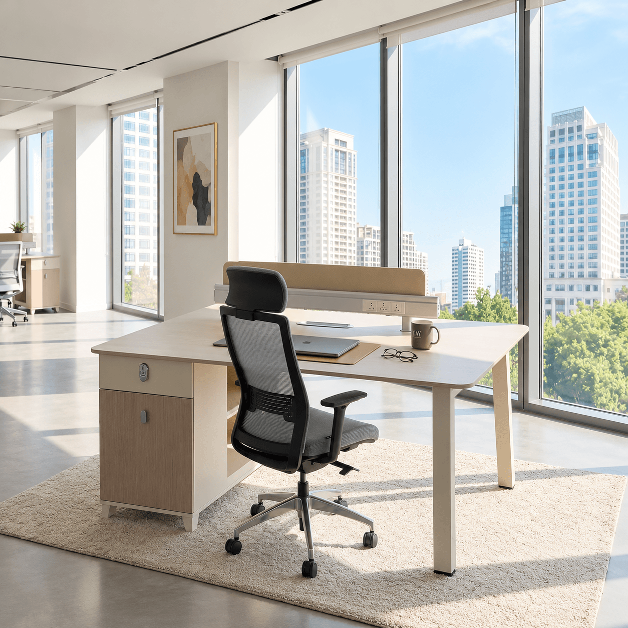 Neon Office Workstation