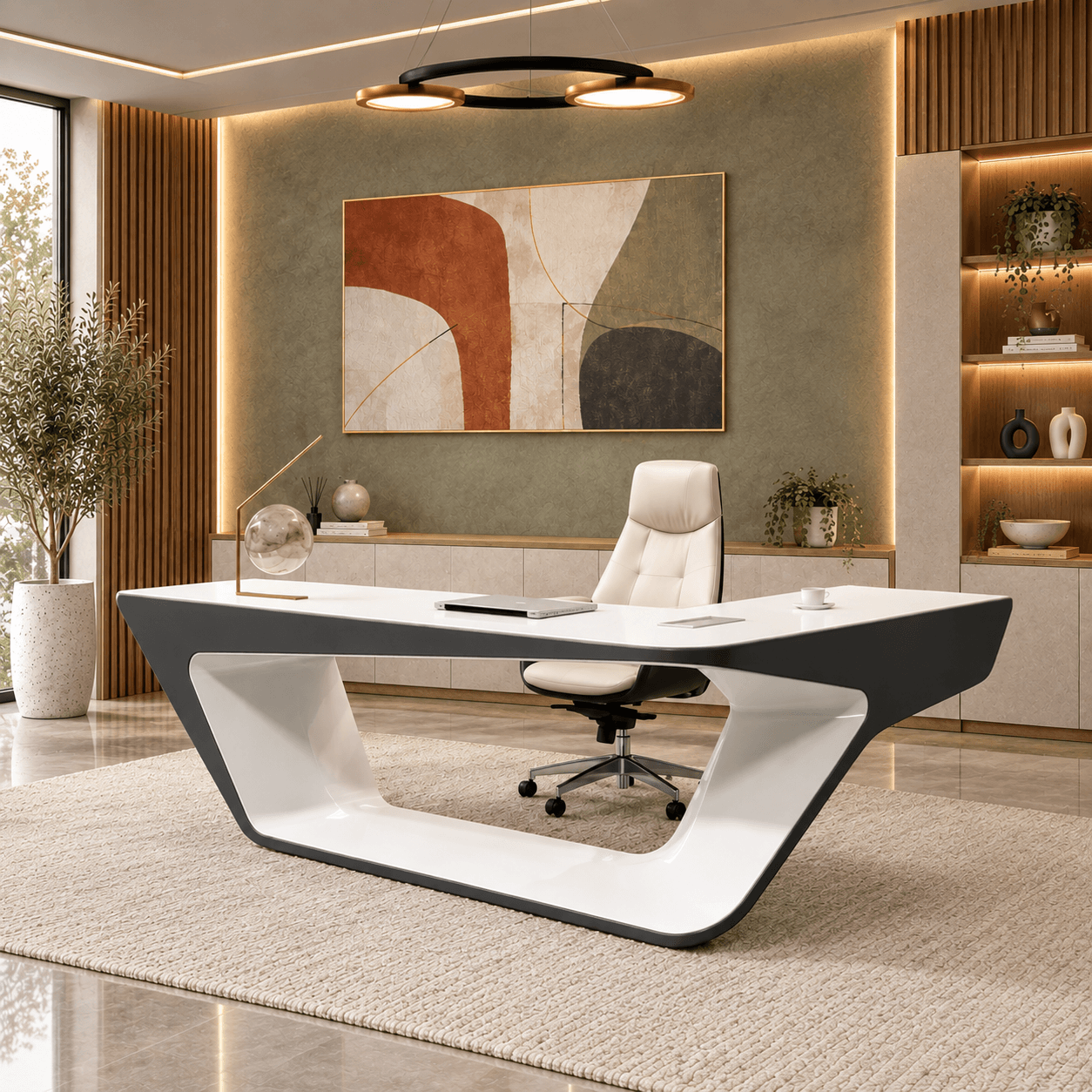 Begon Glossy Executive Office Table