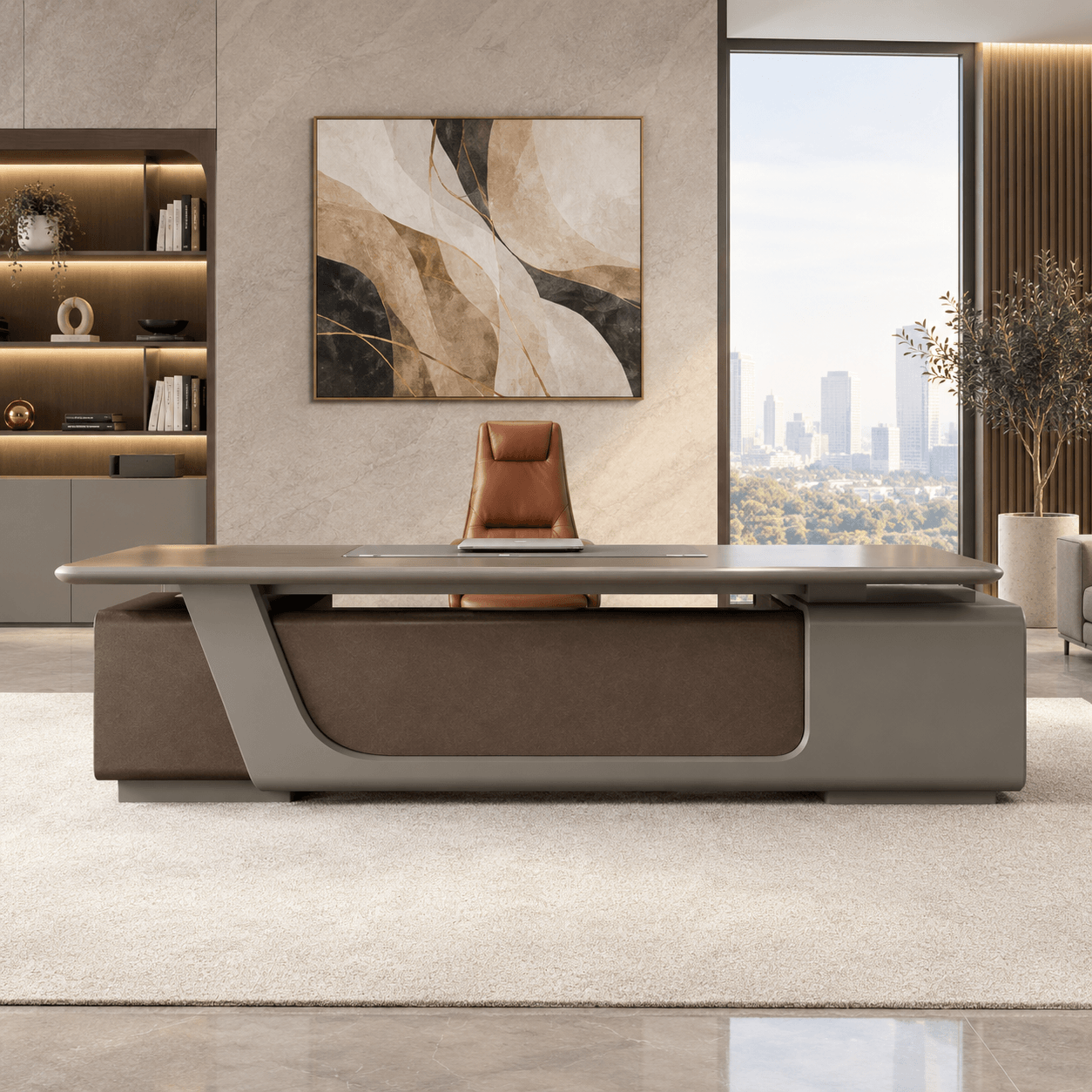 Hazen Executive Desk Premium Modern CEO Table