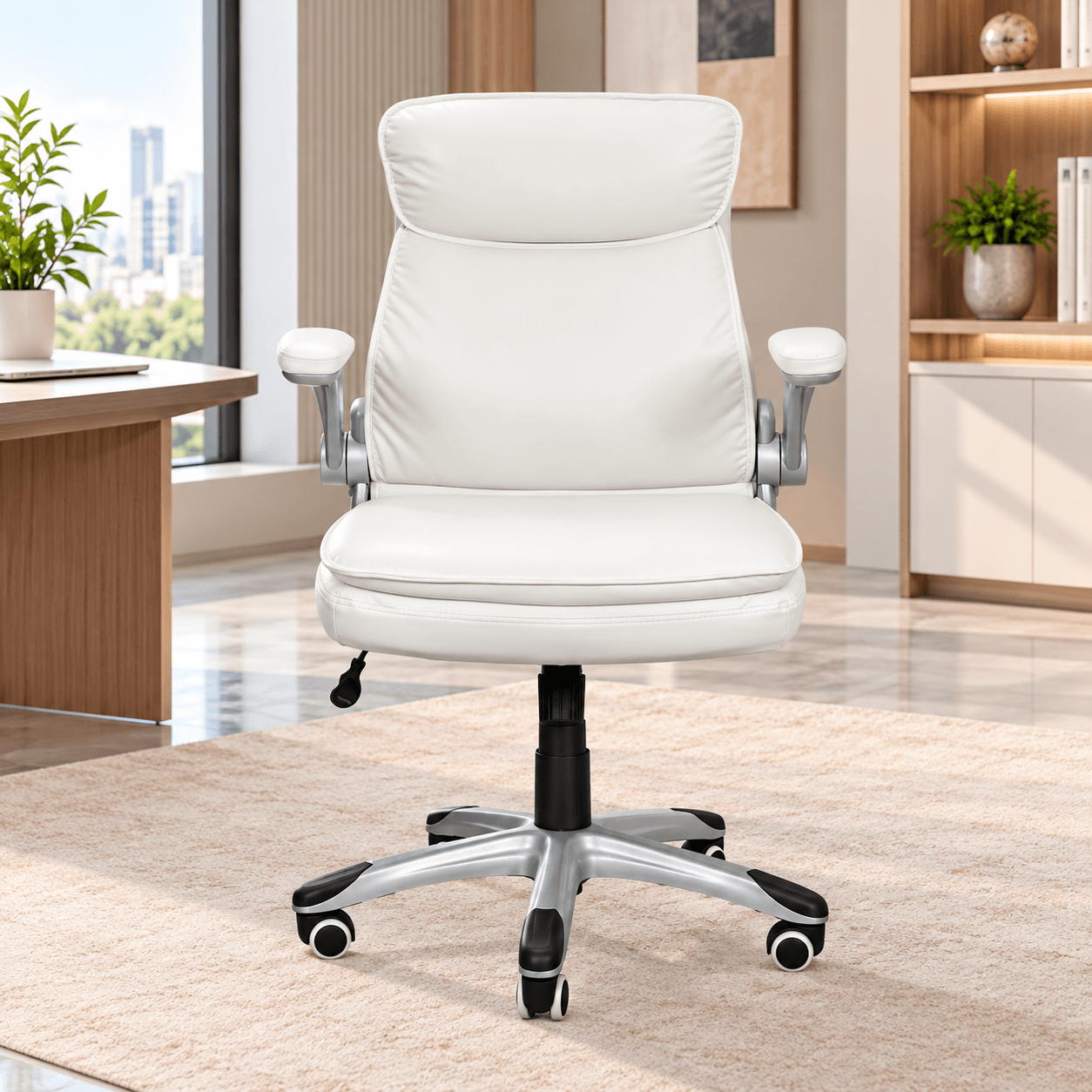 Eliq Low Back Office Chair, White color