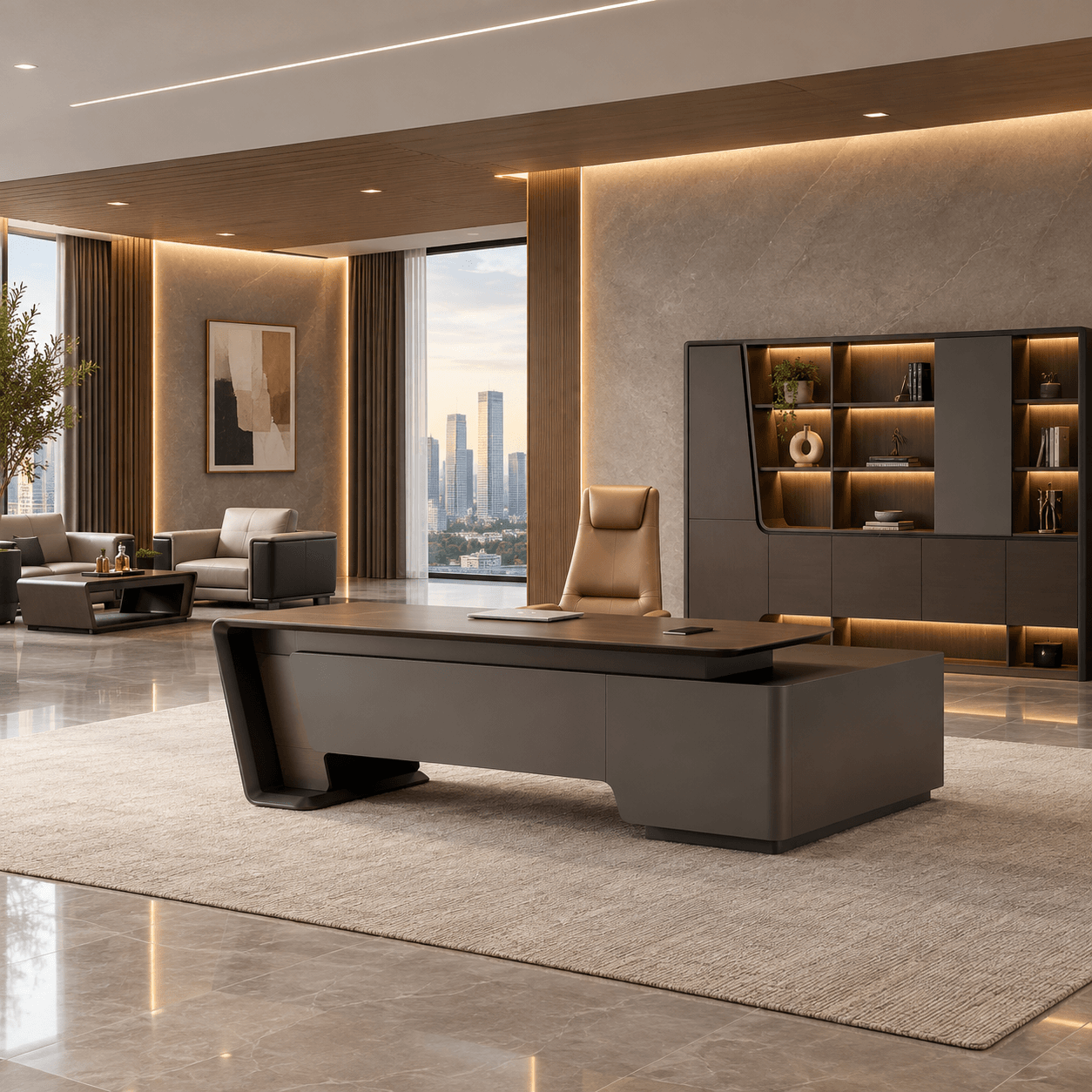 Hutai Executive Desk Modern Director Office Table